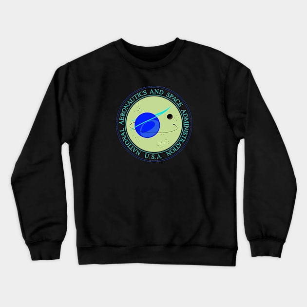 USA Space Agency Retro Crewneck Sweatshirt by Lunar Lens